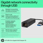 HP Adaptateur USB 3.0 vers Ethernet Gigabit RJ45, Modèle G2, Connexion réseau filaire pour ordinateur portable, Sans pilote