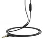 Muvit E57 Casque Écologique avec Micro et Filaire 3.5mm - Noir - Certification FSC