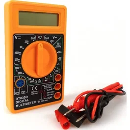 Precision Steel Multimètre numérique 500V sans fil orange avec pile 9V