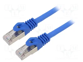 GEMBIRD Câble Ethernet S/FTP Cat 6a bleu 5m RJ45