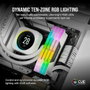 Corsair Vengeance RGB DDR5 32 Go (2 x 16 Go) 6000 MHz Blanc