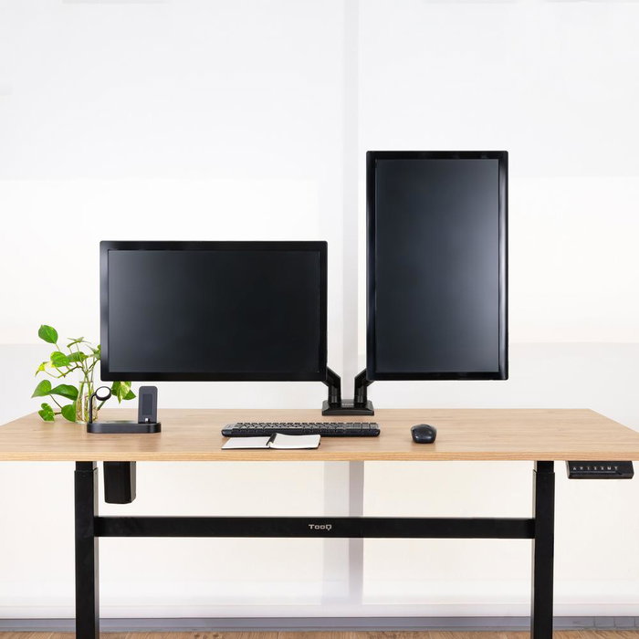 Tooq DB1434TNR-B Support de Table pour Moniteur Double Bras 13-34 Pouces VESA 75x75/100x100 Noir Tooq DB1434TNR-B Support de Table pour Moniteur Double Bras 13-34 Pouces VESA 75x75/100x100 Noir