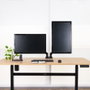 Tooq DB1434TNR-B Support de Table pour Moniteur Double Bras 13-34 Pouces VESA 75x75/100x100 Noir