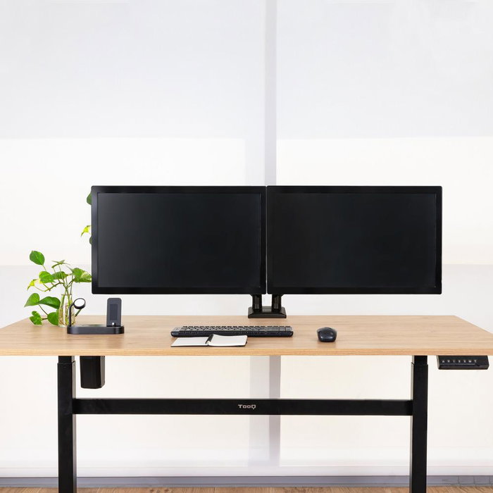 Tooq DB1434TNR-B Support de Table pour Moniteur Double Bras 13-34 Pouces VESA 75x75/100x100 Noir Tooq DB1434TNR-B Support de Table pour Moniteur Double Bras 13-34 Pouces VESA 75x75/100x100 Noir