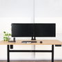 Tooq DB1434TNR-B Support de Table pour Moniteur Double Bras 13-34 Pouces VESA 75x75/100x100 Noir