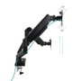 Tooq DB1434TNR-B Support de Table pour Moniteur Double Bras 13-34 Pouces VESA 75x75/100x100 Noir