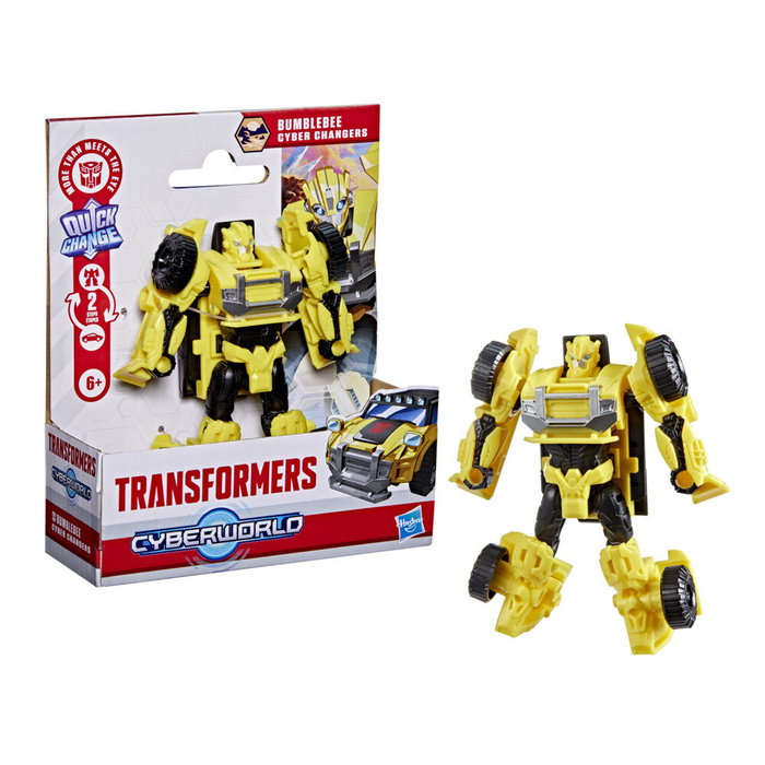 HASBRO Transformers Bumblebee Cyberworld Figure Transformable Robot en Véhicule 10 cm - Jouet Enfant 6 ans et Plus
