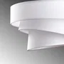 D By M.Red Suspension lustre blanc avec abat-jour en tissu