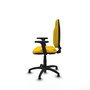 PIQUERAS Y CRESPO Chaise de bureau Algarra, tissu jaune, accoudoirs 2D
