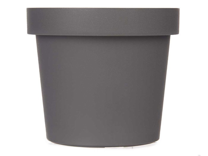 IBERGARDEN Maceta en plastique gris 14cm