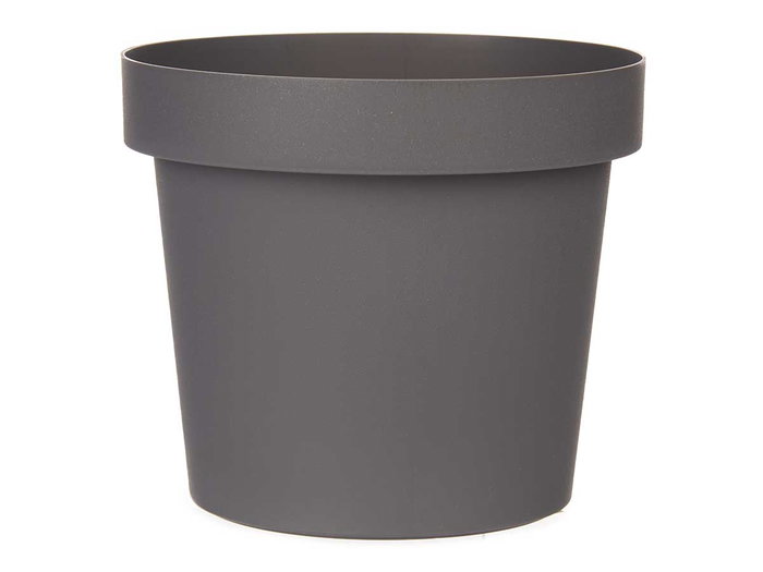 IBERGARDEN Maceta en plastique gris 14cm