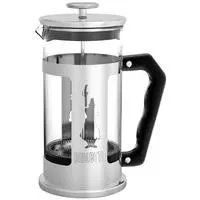 Bialetti PREZIOSA Cafetière à Piston 1 litre en Acier et Verre Borosilicate, Prépare 8 Tasses Espresso ou 4 Tasses Lungo, Lavable au Lave-vaisselle