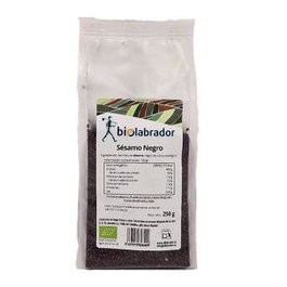 Biolabrador - Sésame Noir 250 g - Graines de sésame noir bio - Source de protéines et fibres