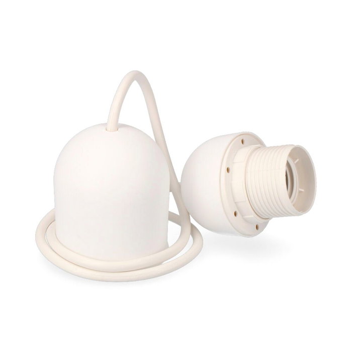 Edm Conjunto suspendu blanc E27 longueur 80cm Edm Conjunto suspendu blanc E27 longueur 80cm