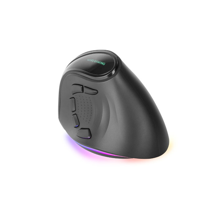 Mars Gaming Souris Ergonomique Verticale Sans Fil RGB Tri-Mode 8400 DPI