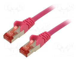 GOOBAY Câble Ethernet Patch Cord Cat 6 S/FTP 1,5m Rose