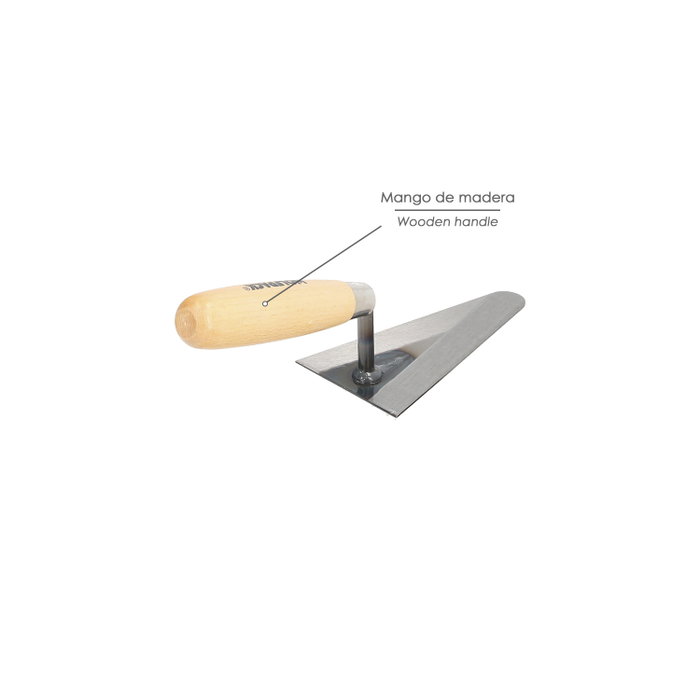 WOLFPACK LINEA PROFESIONAL Truelle Maurer manche bois 342 /130 mm