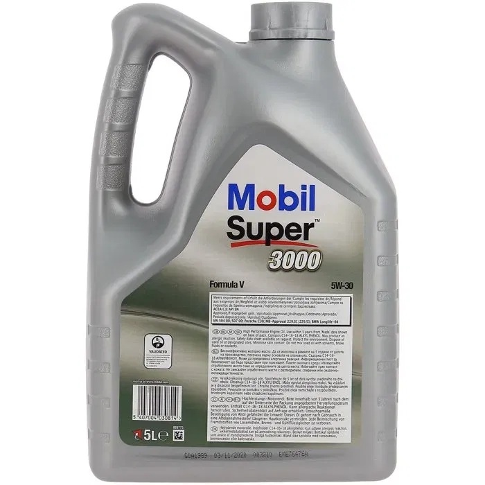 Mobil Huile moteur synthétique Super 3000 Formula-V 5W-30 5L - Haute performance