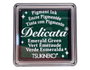 Tsukineko Tampon encreur DELICATA Vert émeraude métallique brillant 33x33mm