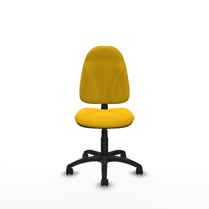 PIQUERAS Y CRESPO Chaise de bureau Algarra en tissu jaune