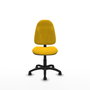 PIQUERAS Y CRESPO Chaise de bureau Algarra en tissu jaune