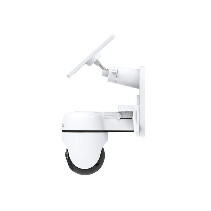 TP-Link Tapo TC90 Kit Caméra de Sécurité Extérieure avec Panneau Solaire, 2K QHD, Vision Nocturne Couleur, Détection IA, 360°
