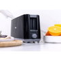 Edm Tostadora ranura larga black design 900W 7 posiciones bandeja migas calentar descongelar 38,4x11,5x17,2 cm