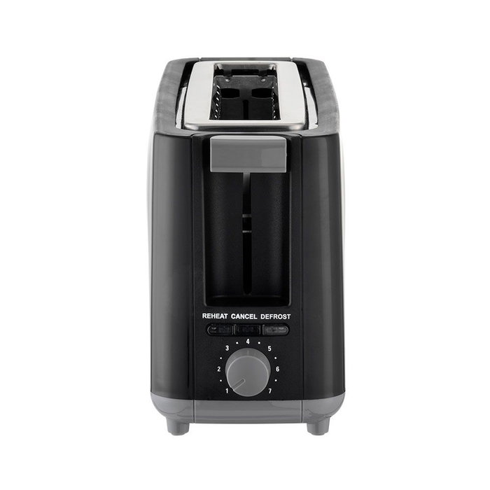 Edm Tostadora ranura larga black design 900W 7 posiciones bandeja migas calentar descongelar 38,4x11,5x17,2 cm