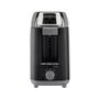 Edm Tostadora ranura larga black design 900W 7 posiciones bandeja migas calentar descongelar 38,4x11,5x17,2 cm