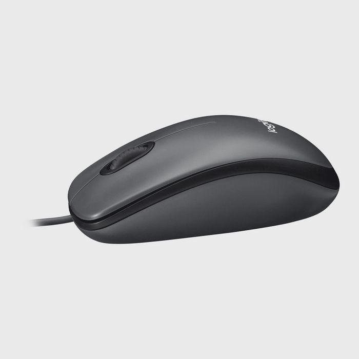 Logitech Souris M100 - Souris filaire USB ambidextre pour ordinateur, compatible Windows, macOS, Linux et Chromebook, design ergonomique