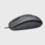 Logitech Souris M100 - Souris filaire USB ambidextre pour ordinateur, compatible Windows, macOS, Linux et Chromebook, design ergonomique