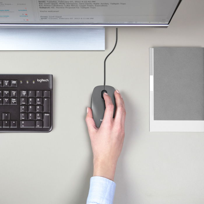 Logitech Souris sans fil M100 noir USB (910-006652)