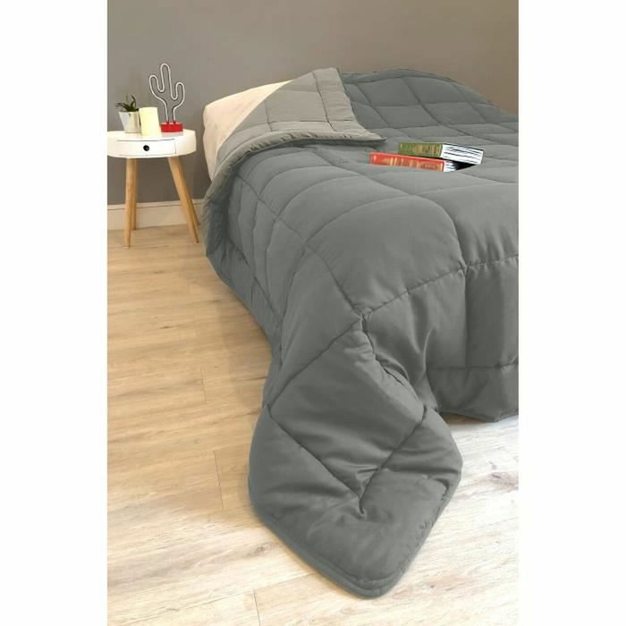Toison D'Or Couette CALGARY Gris et Argent 140 x 200 cm