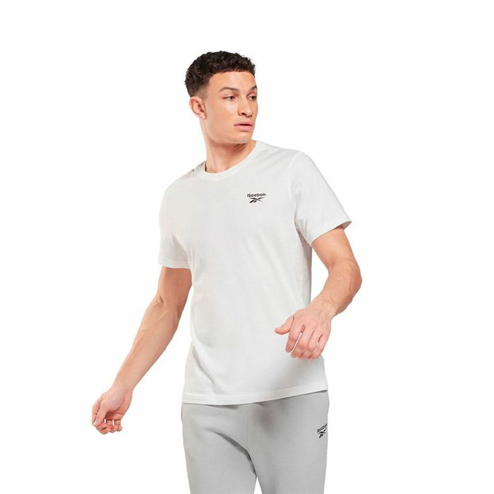 T-shirt à manches courtes homme Reebok Identity Left Chest Logo Blanc