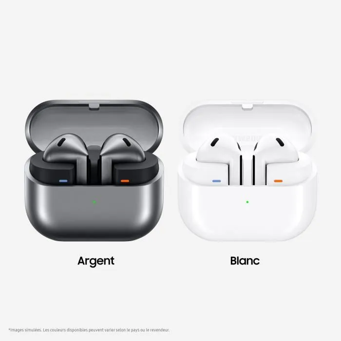 Samsung Galaxy Buds3 Écouteurs Sans Fil Bluetooth avec Réduction Active de Bruit Blanc