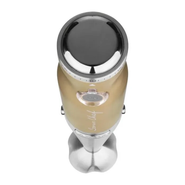 Sencor Mixeur plongeant SHB 5607CH - 1200 W, 4 en 1 avec contrôle de vitesse continu, bol 0.8 L, lame et accessoires en acier inoxydable