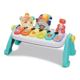 VTech Baby - Mon Super Piano des Découvertes, Jouet Musical Interactif pour Bébé 9-36 Mois, 6 Touches avec Notes, Animaux, Couleurs et Mélodies, Multicolore