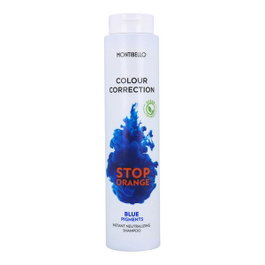 Montibel·Lo - Correcteur de couleur Stop Orange avec pigments bleus, neutralise les tons orangés indésirables, soin capillaire végétalien, 300 ml