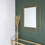 Home Deco Factory Miroir Art Déco Doré