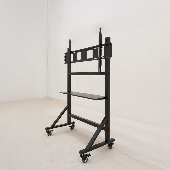 Tooq Optimus Support Mural Sol Avec Roues pour TV 60-105 Pouces VESA 200x200 à 1000x600 mm Charge Maximale 120 kg