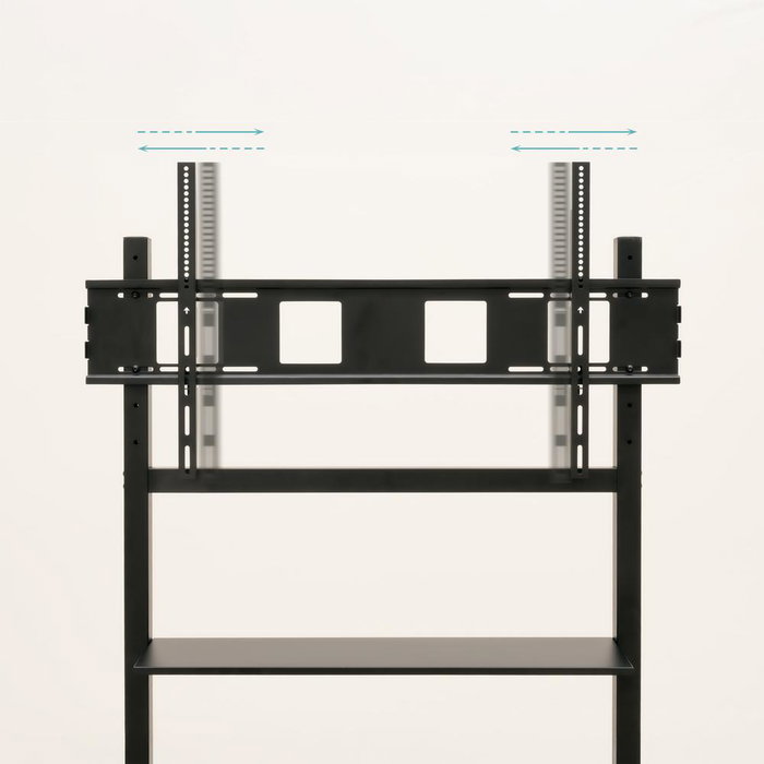 Tooq Optimus Support Mural Sol Avec Roues pour TV 60-105 Pouces VESA 200x200 à 1000x600 mm Charge Maximale 120 kg