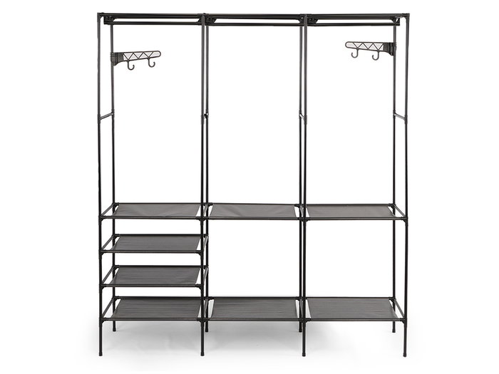 Kipit Armario Organizateur Triple Cintre 50x8x31 cm Noir Métal Plastique Tissu (Set de 5) Kipit Armario Organizateur Triple Cintre 50x8x31 cm Noir Métal Plastique Tissu (Set de 5)