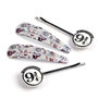 THE CARAT SHOP - Blister de 4 barrettes à cheveux Harry Potter - Plateforme 9 3/4 - Alliage de zinc et acier inoxydable