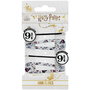 THE CARAT SHOP - Blister de 4 barrettes à cheveux Harry Potter - Plateforme 9 3/4 - Alliage de zinc et acier inoxydable