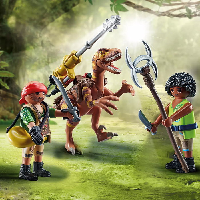 Playmobil Deinonychus avec dinosaure Deinonychus