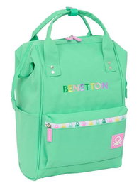 Safta Benetton Sac à dos ordinateur portable 13 pouces, couleur menthe, dimensions 27x40x19 cm