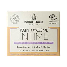 Ballot-Flurin Savon d'Hygiène Intime 100% Bio, 100g - Savon 5% Gras pour l'Équilibre Féminin, à la Propolis et au Miel