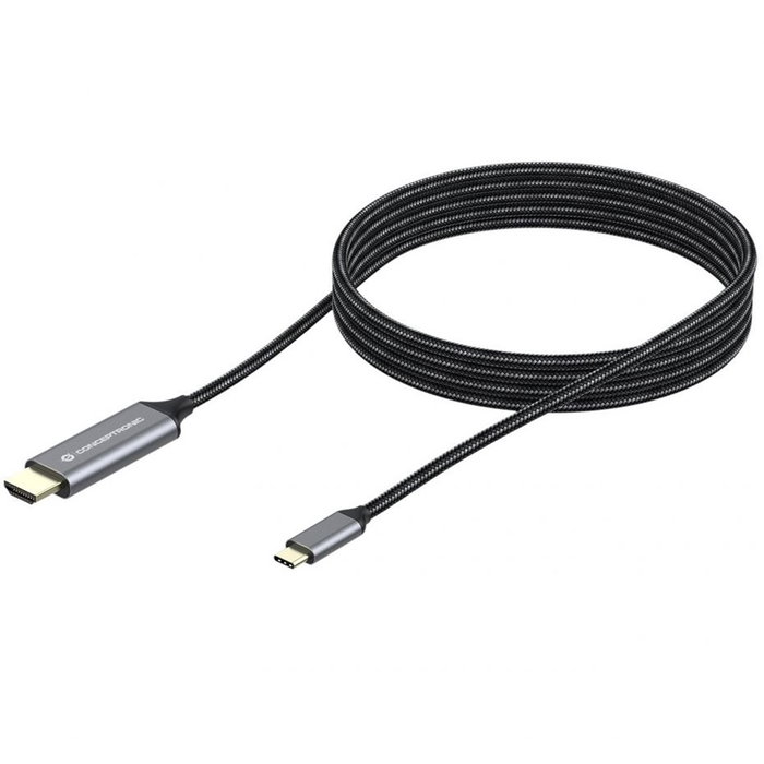 Conceptronic ABBY10G Adaptateur USB Type C vers HDMI 4K 60Hz 2m Plug and Play Aluminium Conceptronic ABBY10G Adaptateur USB Type C vers HDMI 4K 60Hz 2m Plug and Play Aluminium
