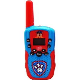 Kids Licensing PW19915 Talkie-walkie Paw Patrol pour Enfant avec Portée 1 km, 8 Canaux, Écran LCD et Lampe Torche
