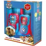 Kids Licensing PW19915 Talkie-walkie Paw Patrol pour Enfant avec Portée 1 km, 8 Canaux, Écran LCD et Lampe Torche
